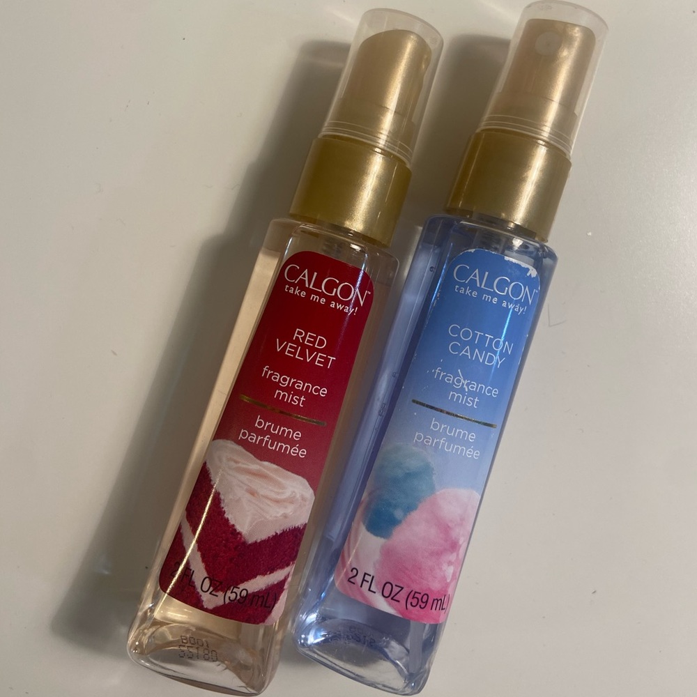 FREE WITH ANY PURCHASE calgon mini body mists - red velvet and cotton candy
